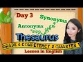 Synonyms and Antonyms Identification