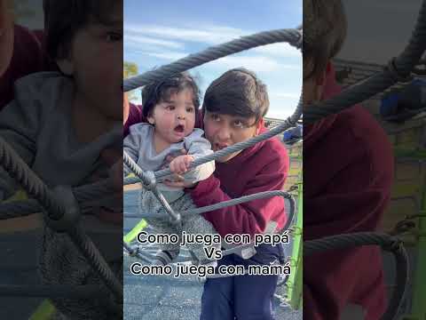 Como juega con papá Vs como juega con mamá #humor