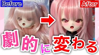 【衝撃】髪型だけでドールが別人レベルに可愛くなる⁉　やり方解説！「オリキャラドール化」計画part2」