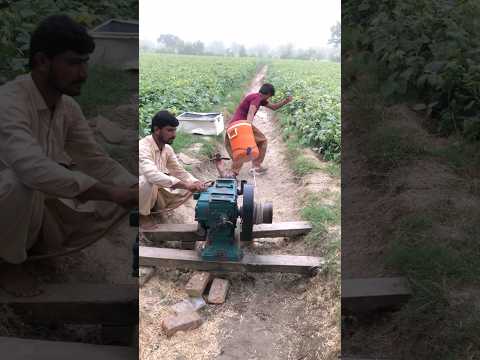 Blast😱 121kg cold diesel engine starting with new experiment