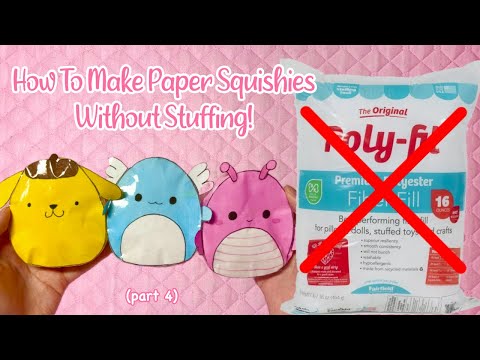 HOW TO MAKE A PAPER SQUISHY WITHOUT COTTON | tutorial | applefrog