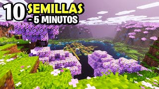 10 SEMILLAS para MINECRAFT BEDROCK 1 21 en MENOS de 5 MINUTOS