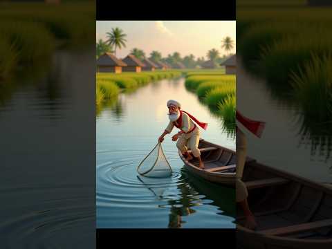 “ईमानदार मछुआरा और जिन्न 🌧️🧞♂️” Moral Story in Hindi”shorts