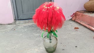 Diy gift ideas ribbon reed flower | Guldasta Banane ka Tarika