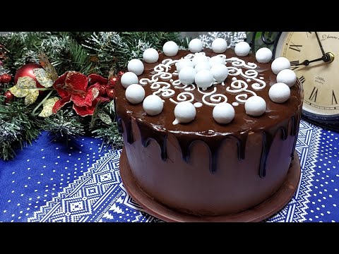 Мандариновый тортик СНЕЖКИ. Уютная домашняя выпечка на праздничном столе.