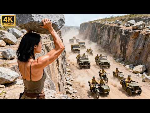 【必看爆燃抗日武打電影】日軍車隊囂張出行，怎麼美女特務山頂巨石伏擊，瞬間殲滅十輛車隊！#戰爭 #kungfu  #特種兵 ##抗日#戰爭 #特種兵 #中國電視劇#女特务#功夫大师#枪战 #枪战片