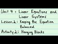 Weight and Balance of Blue Squares