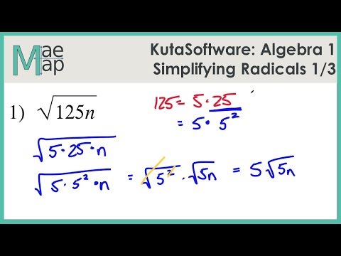 25 Simplifying Radicals Worksheet Algebra 1