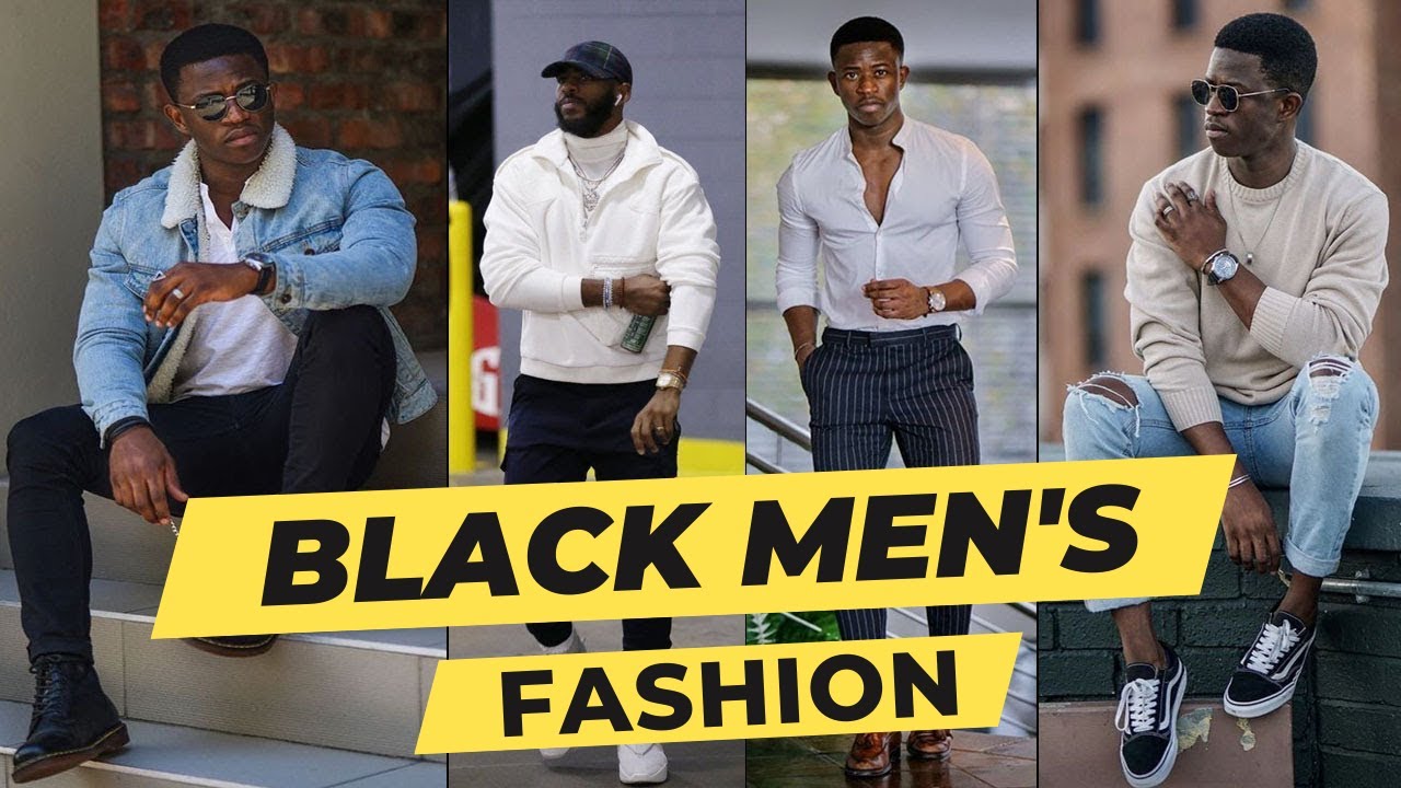 Latest Black Men’s Style 2022 | Black Skin Men Outfit Ideas￼
