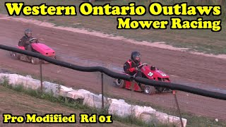 Western Ontario Outlaws Mower Racing Pro Modified Rd 01 Aug 02 2025