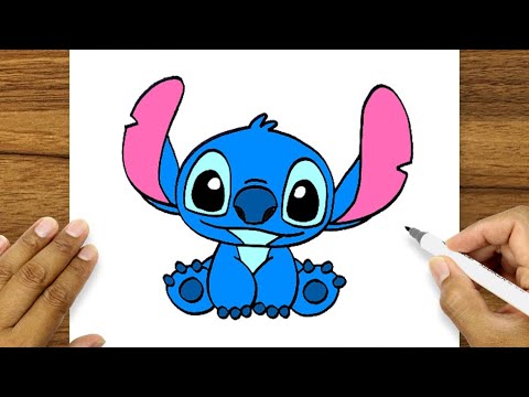 How To Draw Stitch Easy | Stitch Drawing Easy Cute