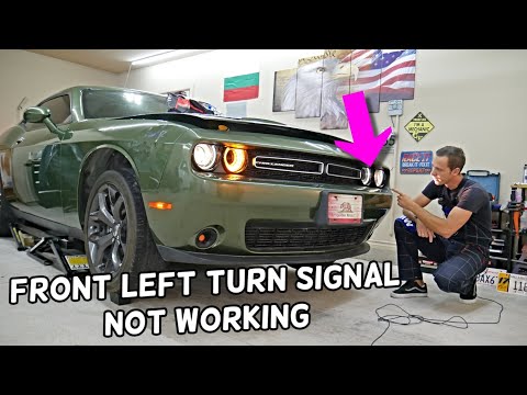 DODGE CHALLENGER FRONT LEFT TURN SIGNAL DOES NOT WORK, TURN SIGNAL NOT WORKING