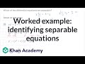 Understanding Separable Differential Equations