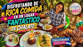 Acá hay un clima delicioso y la comida muy rica, disfrutando en El Bambú en Chalatenango 