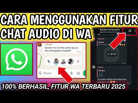 Cara Menggunakan Fitur Chat Audio di WhatsApp 2025 || Obrolan Suara Langsung Tanpa Panggilan!