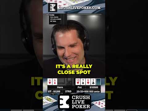 New Video from CrushlivePoker: $10K Pot with Aces! 😱