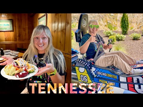 We Rode the USA’s FIRST Racing Mountain Coaster + Peddler's Steakhouse! Pigeon Forge & Gatlinburg