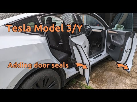 Tesla Model Y - Installing a door seal kit to keep sills clean and mud free