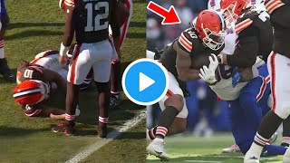Quinshon Judkins Injury vs Bills | Quinshon Judkins Carted Off After Scary Leg Injury