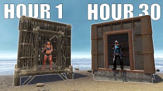 YouTube thumbnail for Spoonkid's video titled 'i played solo rust for 30 hours and this is what happened...'
