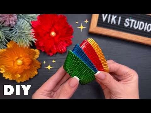 Create Gorgeous Paper Flowers with Just Cupcake Liners!