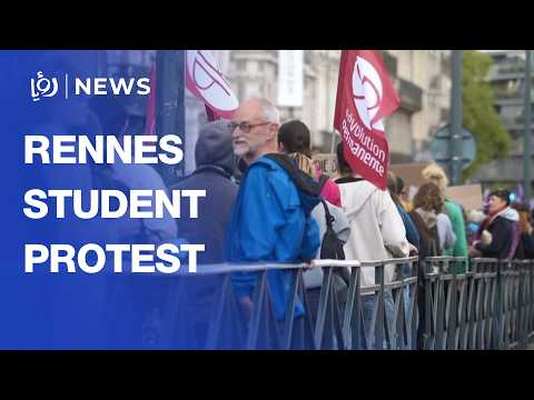 Around 3,400 march in Rennes in student protest backed by teachers