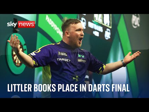 Luke Littler books his place in the world darts final