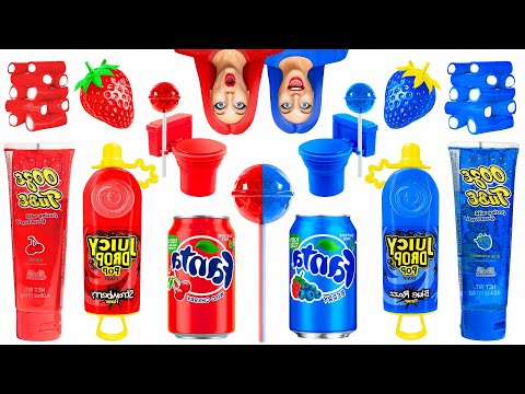 Desafío de Comida Roja vs Comida Azul | Increíbles Hacks de Cocina por Multi DO Fun Challenge