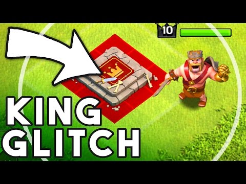 Barbarian King Glitch? - WTF Is He Doing - Clash of Clans War Glitch