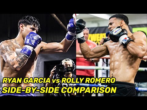 Ryan Garcia Vs. Rolly Romero SIDE-BY-SIDE Training Comparison | Power, Speed & Skills