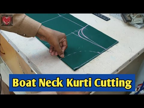 Boat Neck Kurti Cutting in Easy Way | Mohammad Tahir