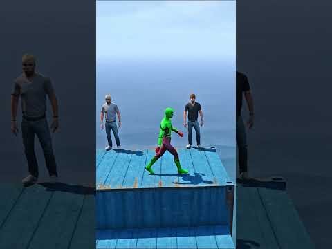 GTA 5 Epic Spiderman Ragdolls | Jumps / Fails ep.1346 #shorts