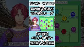 【百年構想リーグ】第18節のベストイレブン【霜月陸斗/VTuber】#shorts