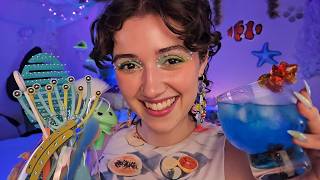 ASMR Aquatic Spa Day Pampering 🫧 (frutiger aero, ocean themed, oxygen bubble, face touching)