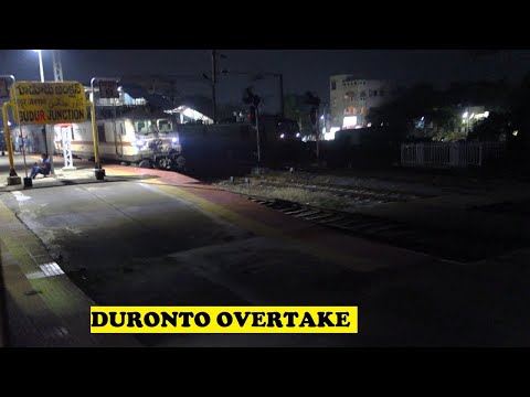 Duronto Catches Bangalore Howrah Express & Overtakes At Gudur Junction