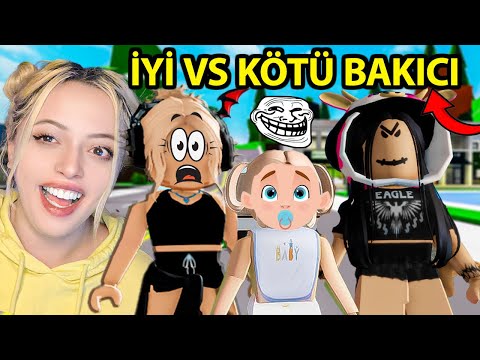 KÖTÜ VS İYİ BAKICIMI BEBEK OLUP TROLLEDİM😂(Roblox Brookhaven🏡Rp)