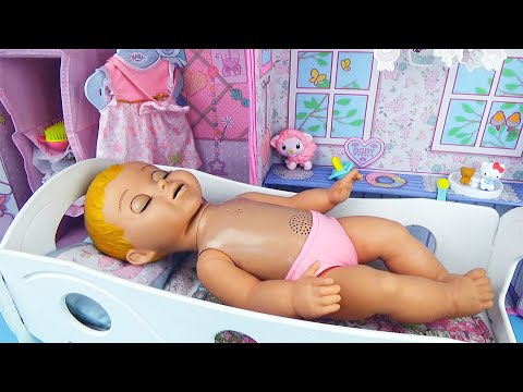 Fun playing with a talking doll! Funny Baby Videos