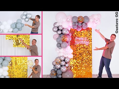 BALLOON DECORATION IDEAS 🎈🎉 (Quick & Easy) Balloon Arch - Garland Tutorial by Gustavo gg