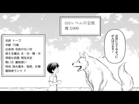【異世界漫画】15歳の少年が強さ99999でSSS級精霊獣をテイムする旅 1~20【マンガ動画】