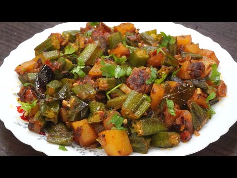 Vendakkai Urulaikilangu Fry | வெண்டைக்காய் உருளைக்கிழங்கு வறுவல் | Easy Side Dish For Rice In Tamil