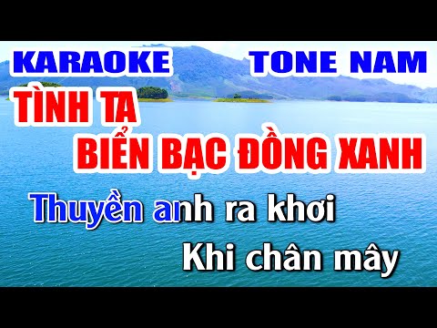Tình Ta Biển Bạc Đồng Xanh Karaoke Tone Nam Nhạc Sống Minh Công | Beat Chuẩn