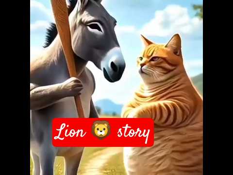 शेर और कैट कहानी #lion #cat #स्टोरी #story #lion #dog #cartoon