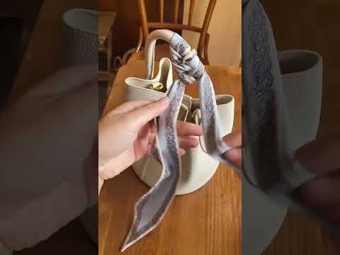 Elevate Your Bag: Easy Silk Scarf Tie Tutorial