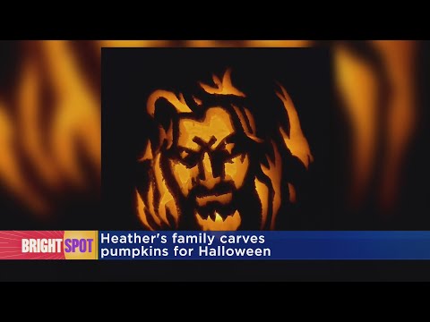 Heather Brown shares her amazing family jack-o'-lanterns