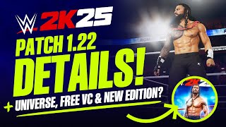 WWE 2K25 Patch 1 22: Full Details, Free VC, Bonus Universe Fixes, Cover Update & More!