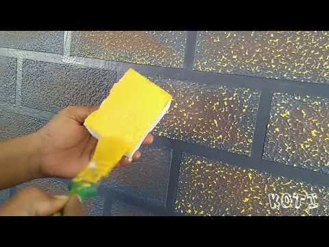 Brick wall painting techniques colour combination