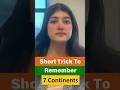 Mnemonic for Remembering Continents
