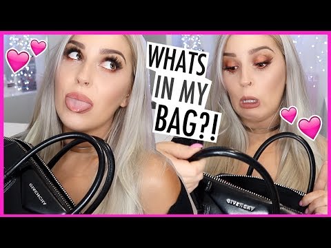 WHATS IN MY GIVENCHY PURSE ?? LOTS of CRAP & Gross Stuff ?