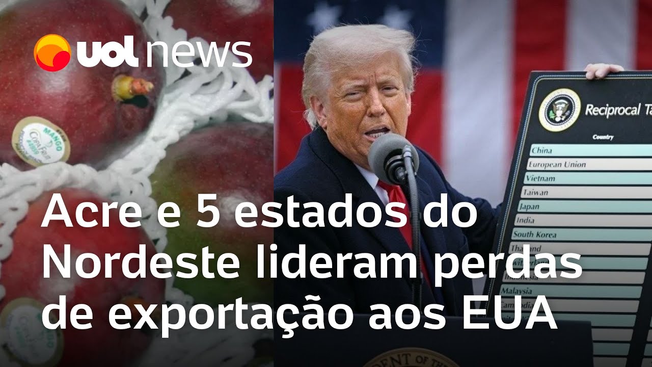 Tarifaço de Trump Acre e 5 estados do Nordeste lideram perdas de exportação aos EUA