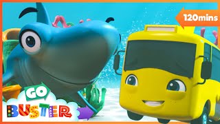🐳 Buster the Bus Goes to Sea! 🚐🌊 | Go Buster | Kids Road Trip! | Kids Songs and Stories